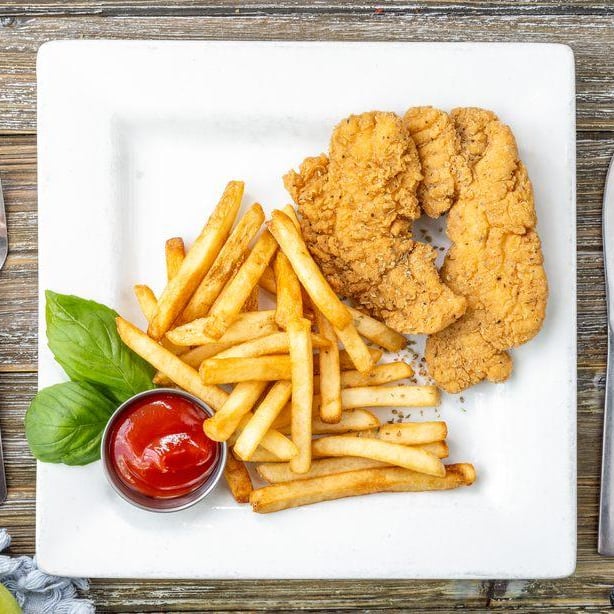 Kids Chicken Strips Combo.