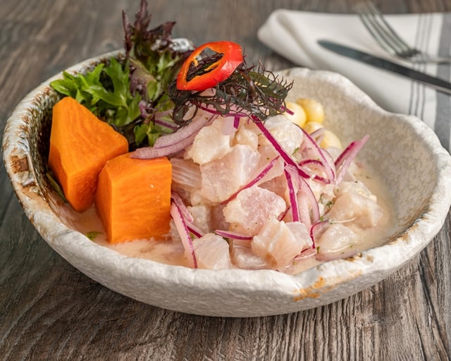 Aromas del Perú - Plato del restaurante en Coral Gables