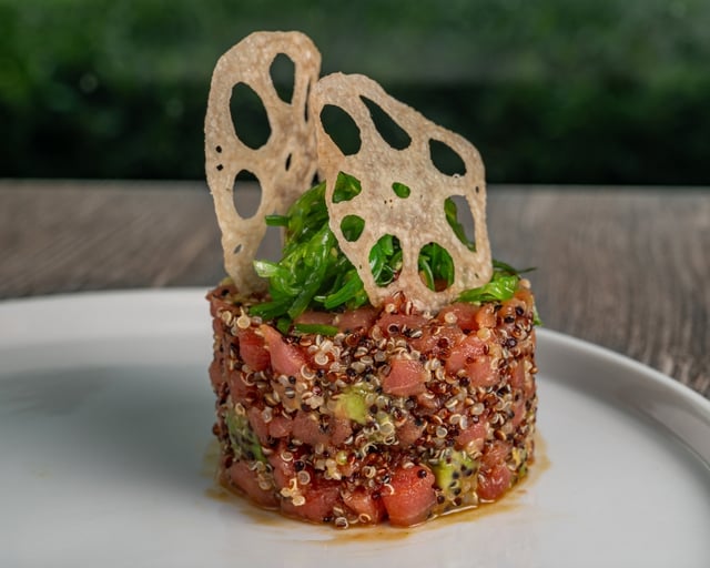 Plato de Aromas del Perú, restaurante peruano en Coral Gables Miami