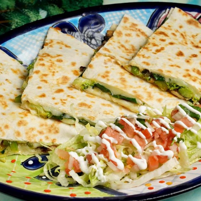 Vegetarian Quesadillas.
