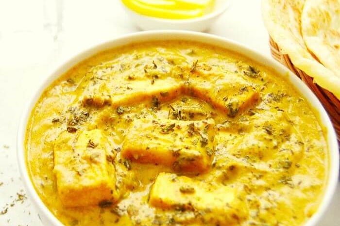 Kesar Methi Malai Paneer