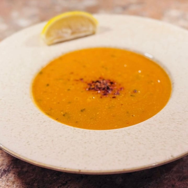 Red Lentil Soup + 1 Pita.