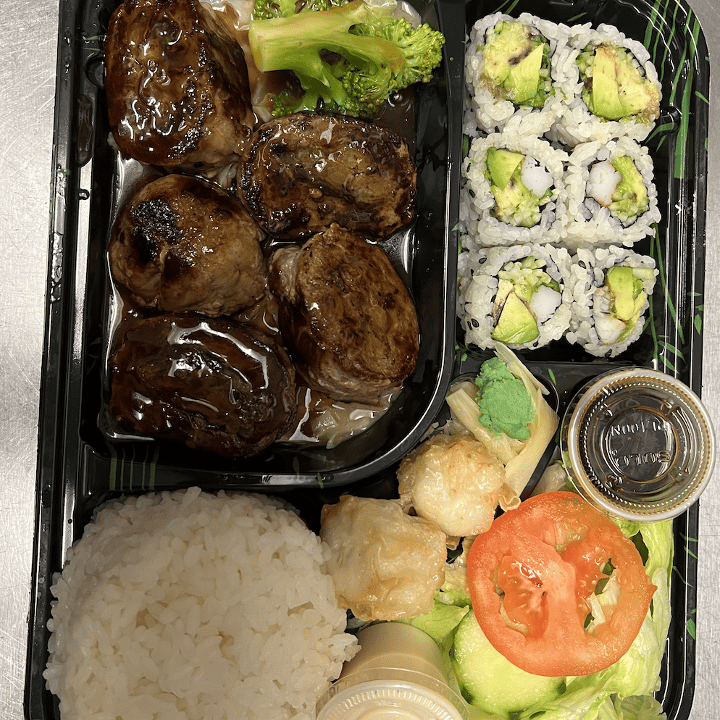 Rib Eye Negimaki Lunch bento.