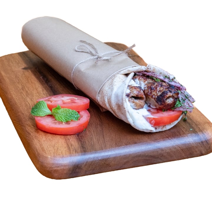 Lamb Shish Kebab Sandwich.