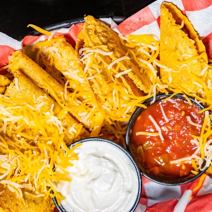 Mini Chicken Tacos.