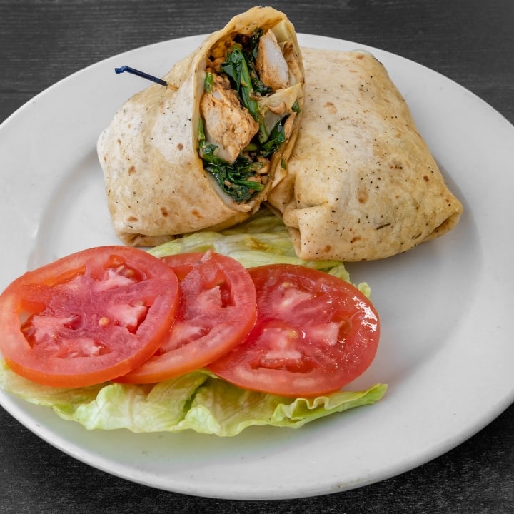 Chicken Artichoke & Spinach Wrap.