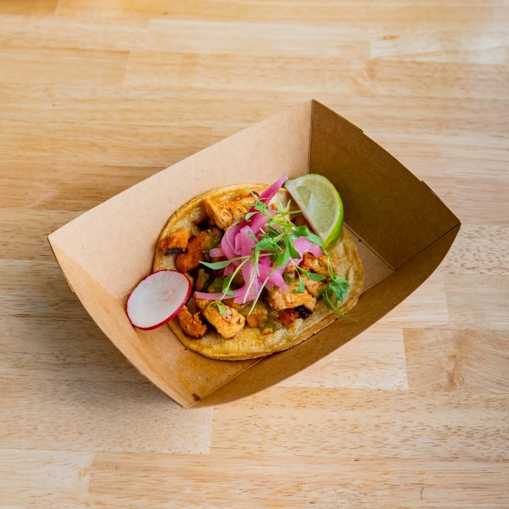 Grilled All Natural Pollo Asado Signature Taco.