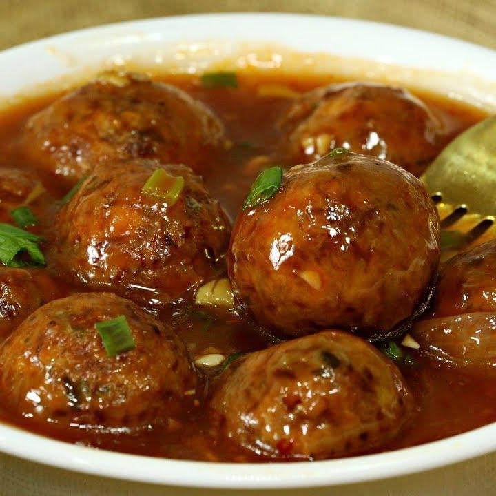 Veg ball Manchurian.