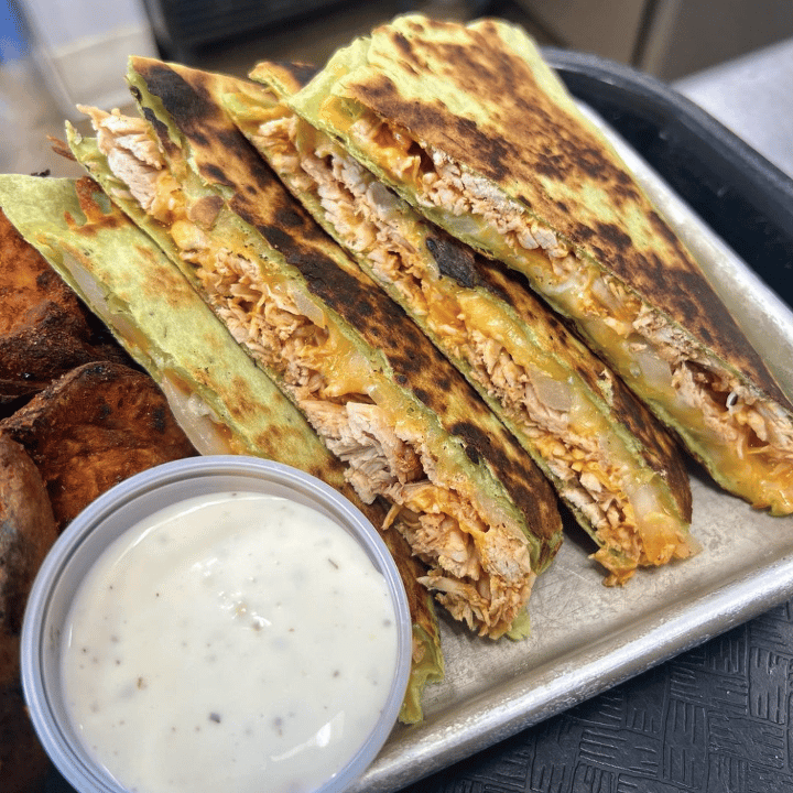 Buffalo Chicken Quesadilla.