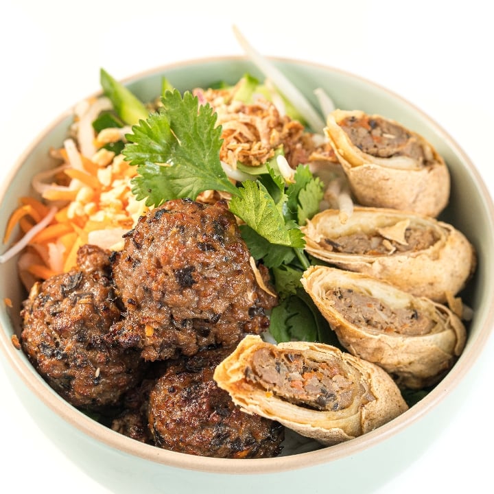 Impossible "Pork" Vermicelli Salad.