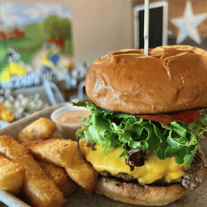 Almost Heaven Burger.