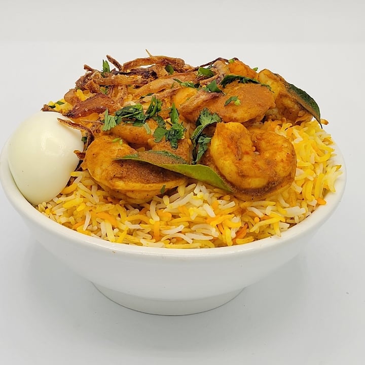 Hyderabadi Shrimp Biryani