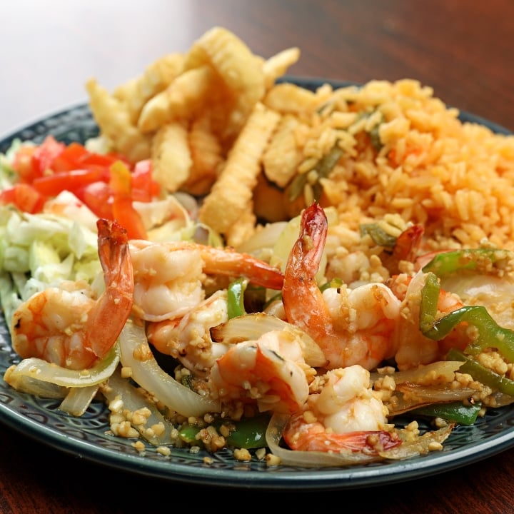 Camarones Al Mojo de Ajo.