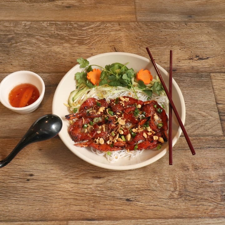 B4. Grilled Shrimp - Bún Tôm Nướng.