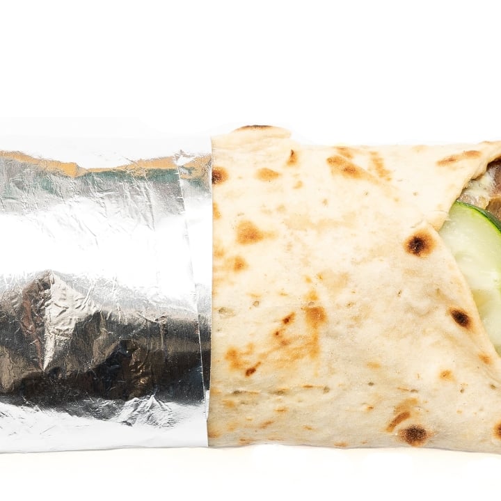 Salmon Kabob - Wrap.