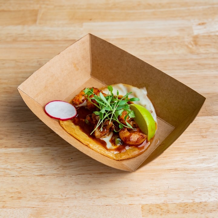 Shrimp Gobernador Signature Taco.