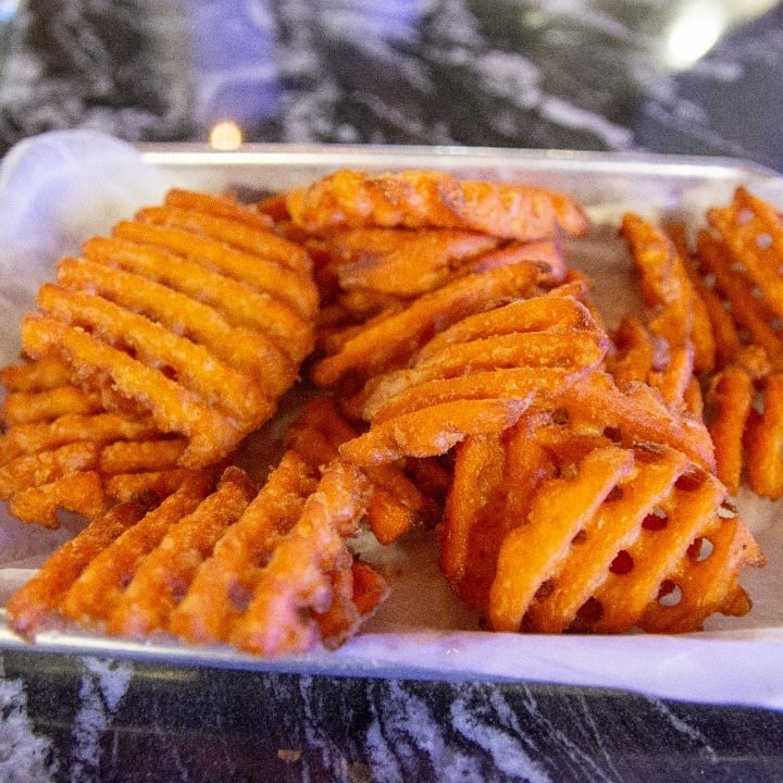 Waffle Sweet Potato Fries Side.