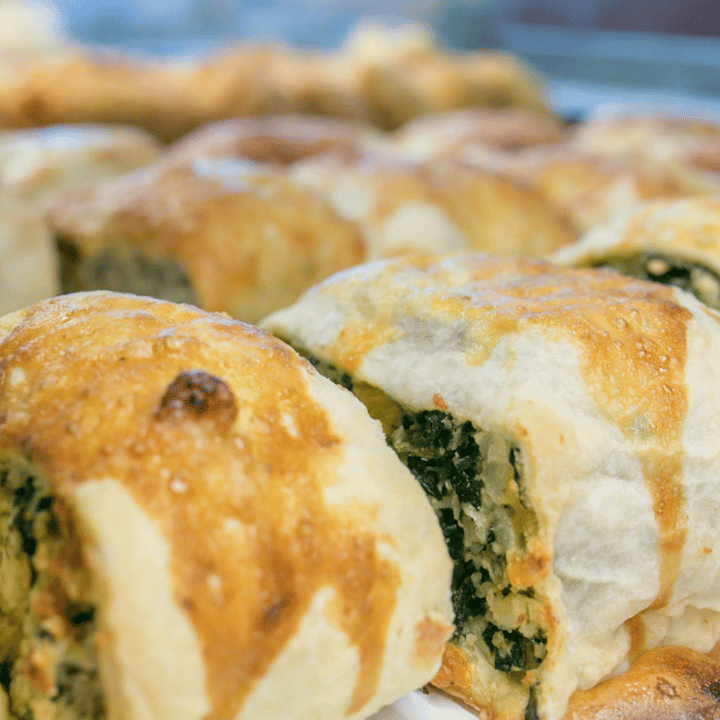 Homemade Spinach Knish