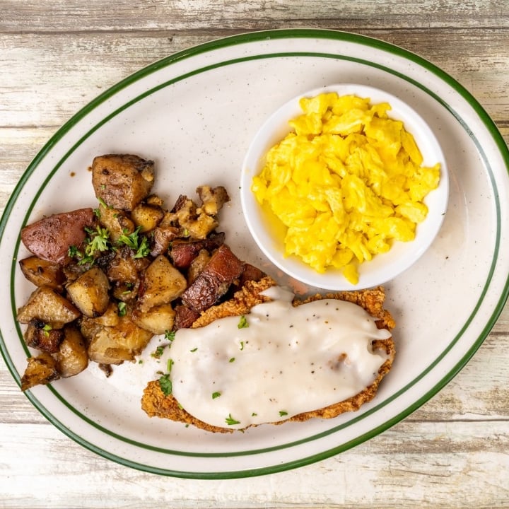 Chicken Fried Breakfast.