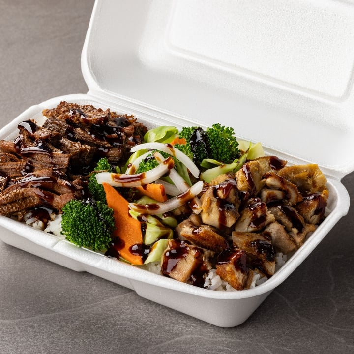 #5 Combo Beef & Chicken Teriyaki.