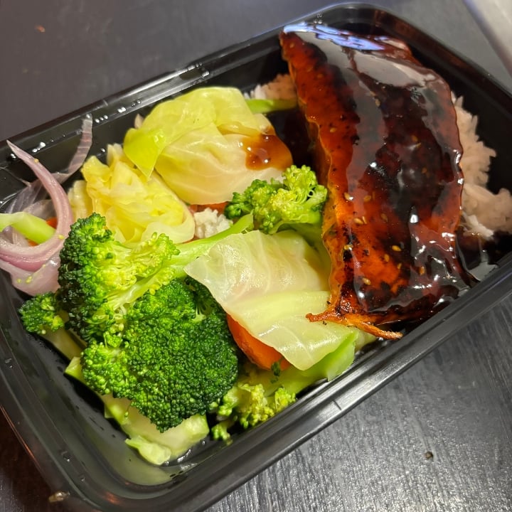 Teriyaki Grilled Salmon Bowl.
