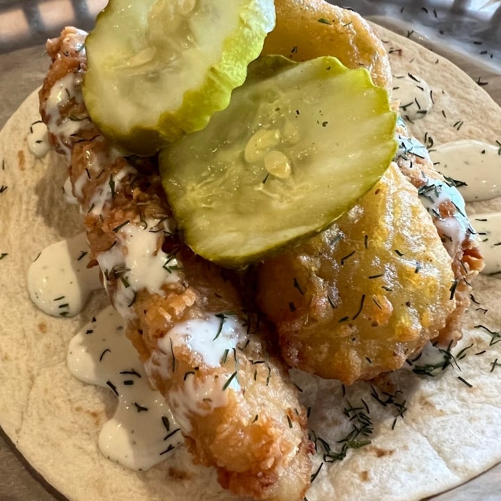Fried Chicken Dilly Taco