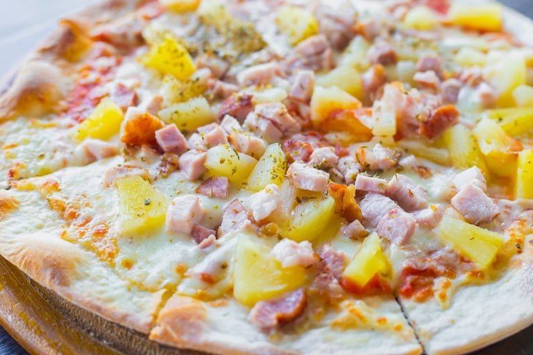 Delicious Hawaiian Pizza and More!