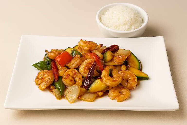 Spicy Kung Pao Shrimp Delight
