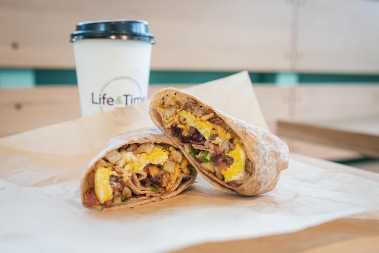 Delicious Breakfast Burrito and More!