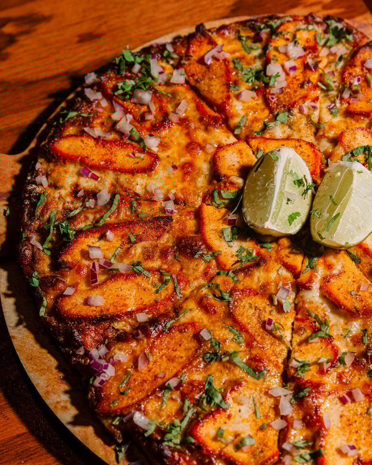 Delicious Flatbread Offerings at Our Fusion Restaurant