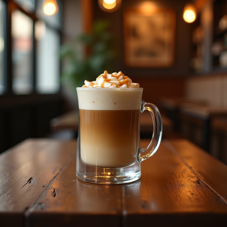 Indulge in a Creamy Latte at Our Cafe