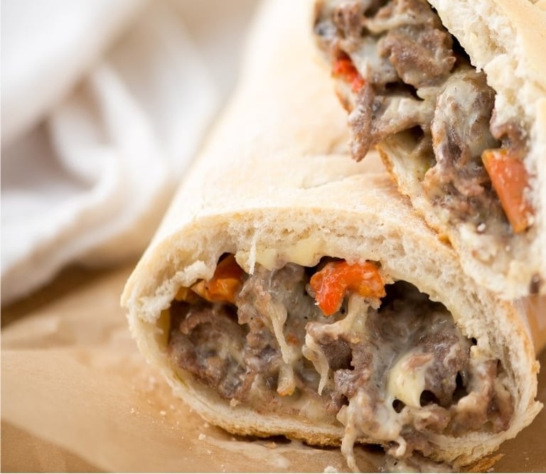 Delicious Cheese Steak Options at Our Restaurant