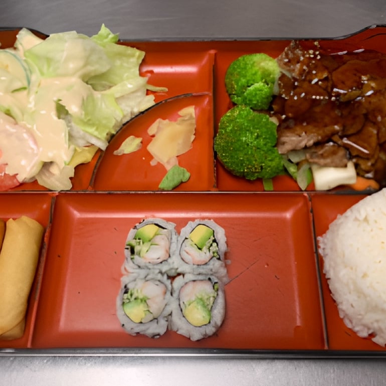 Rib Eye Teriyaki Lunch Bento.