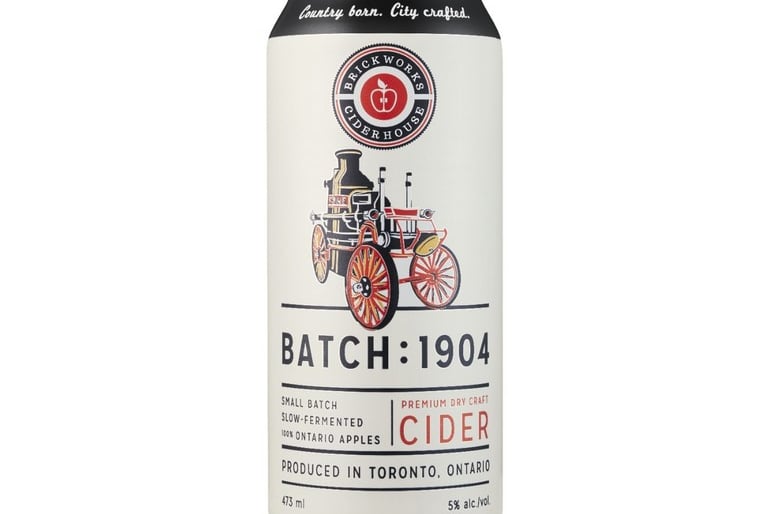 Brickworks Batch 1904, 473mL cider (4.7% ABV)