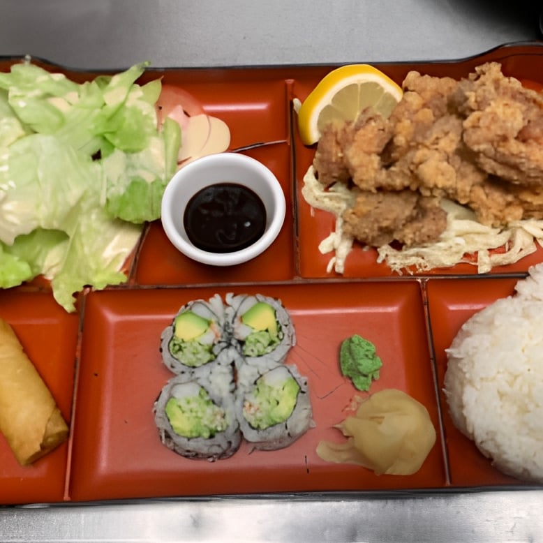 Chicken Kara Age Lunch Bento.