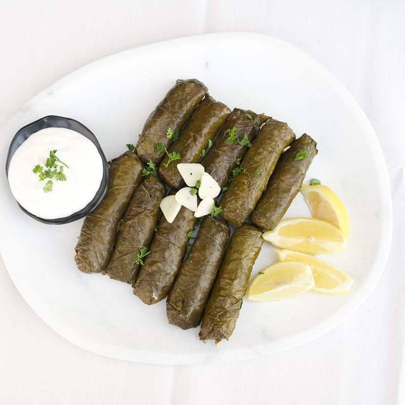 Meat Stuffed Grape Leaves (Sarma).