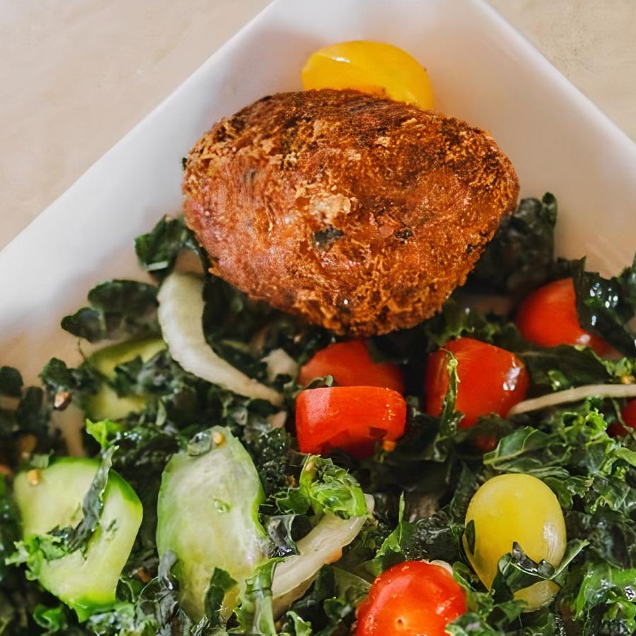 Crab Cake Salad.
