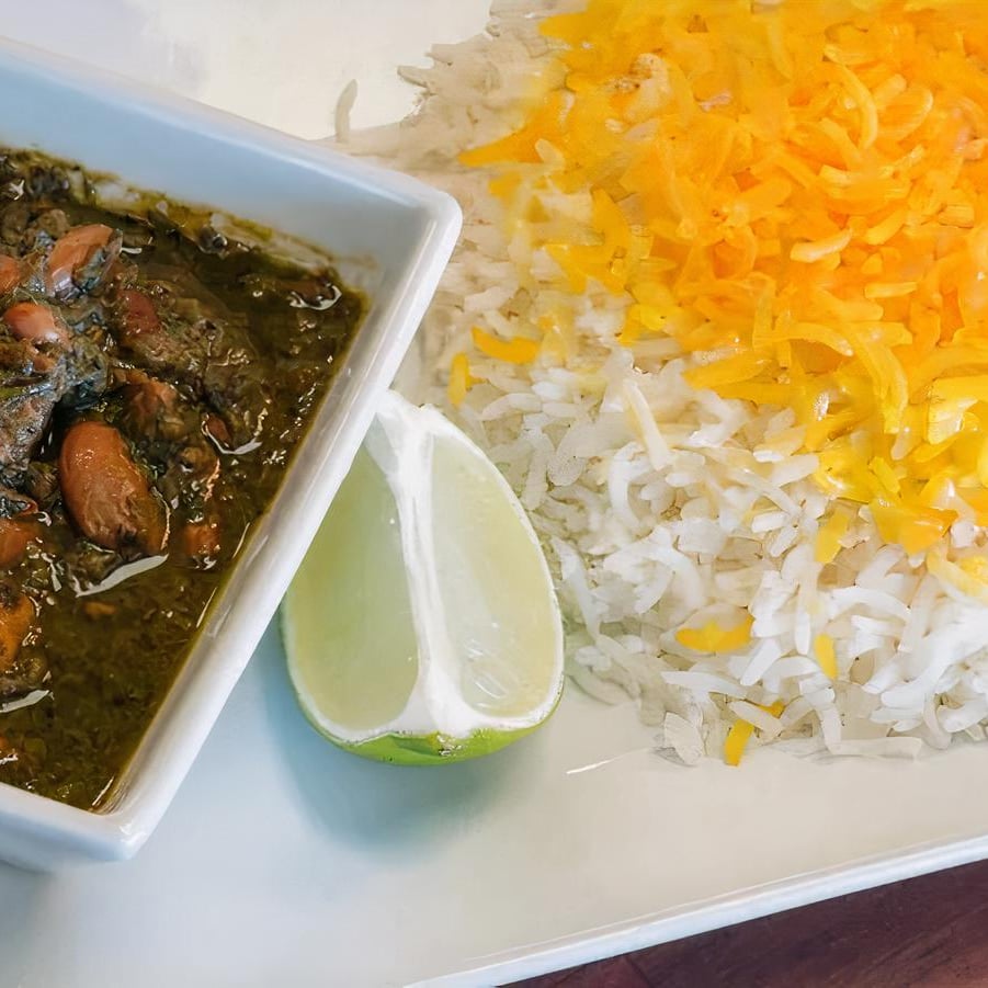 Minced Herbs Stew / Ghormeh Sabzi ( Vegetarian )