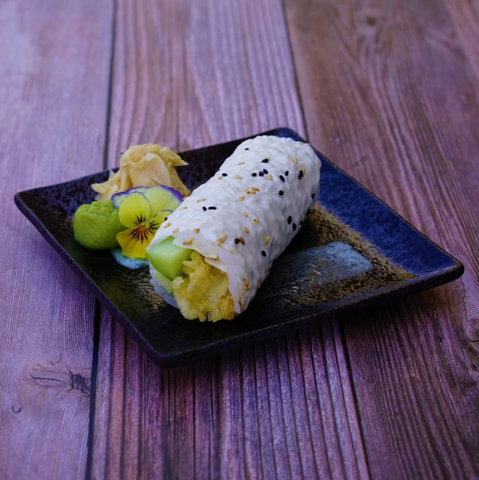 Shrimp Tempura Hand Roll.