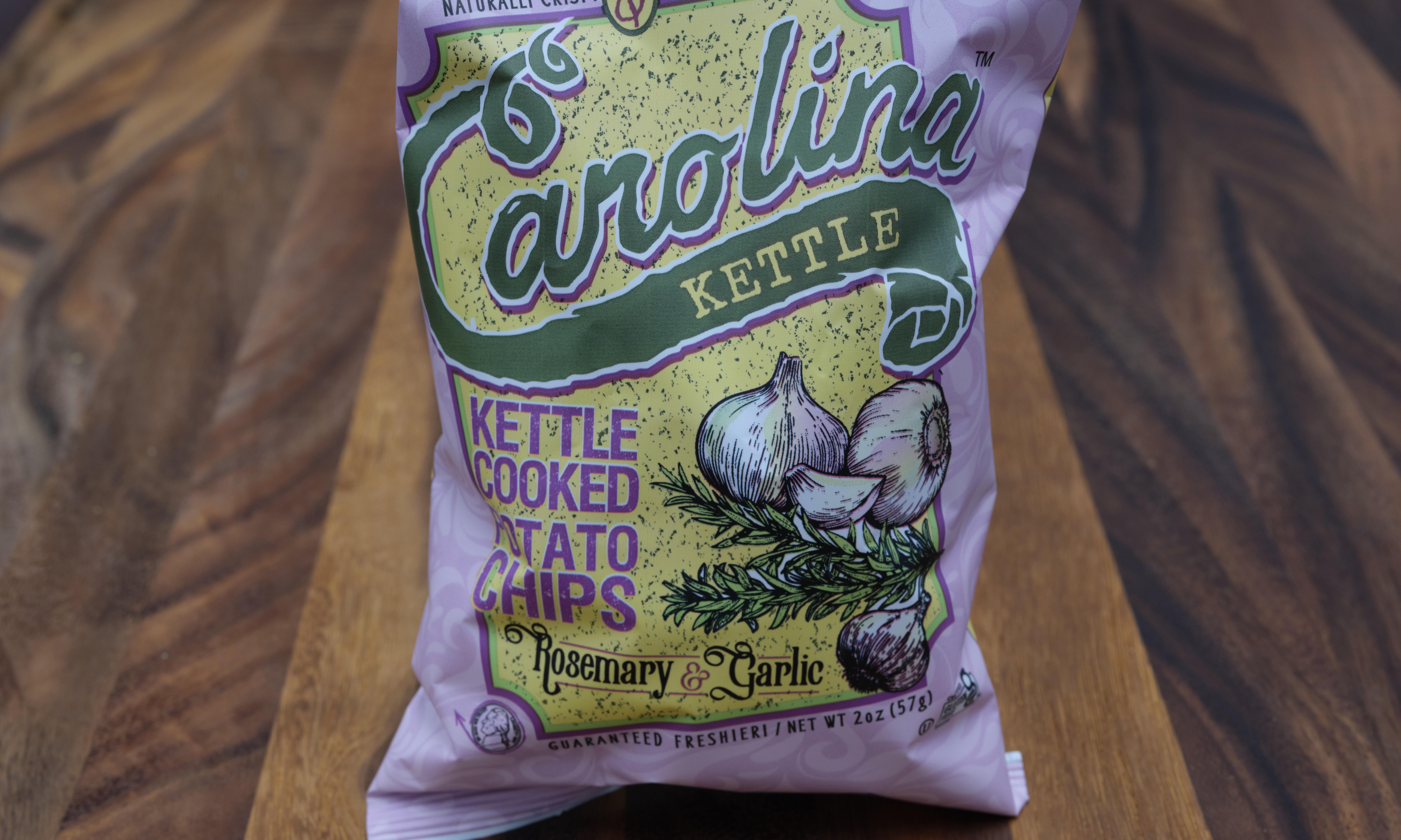2 oz Bag Carolina Kettle Rosemary & Garlic.