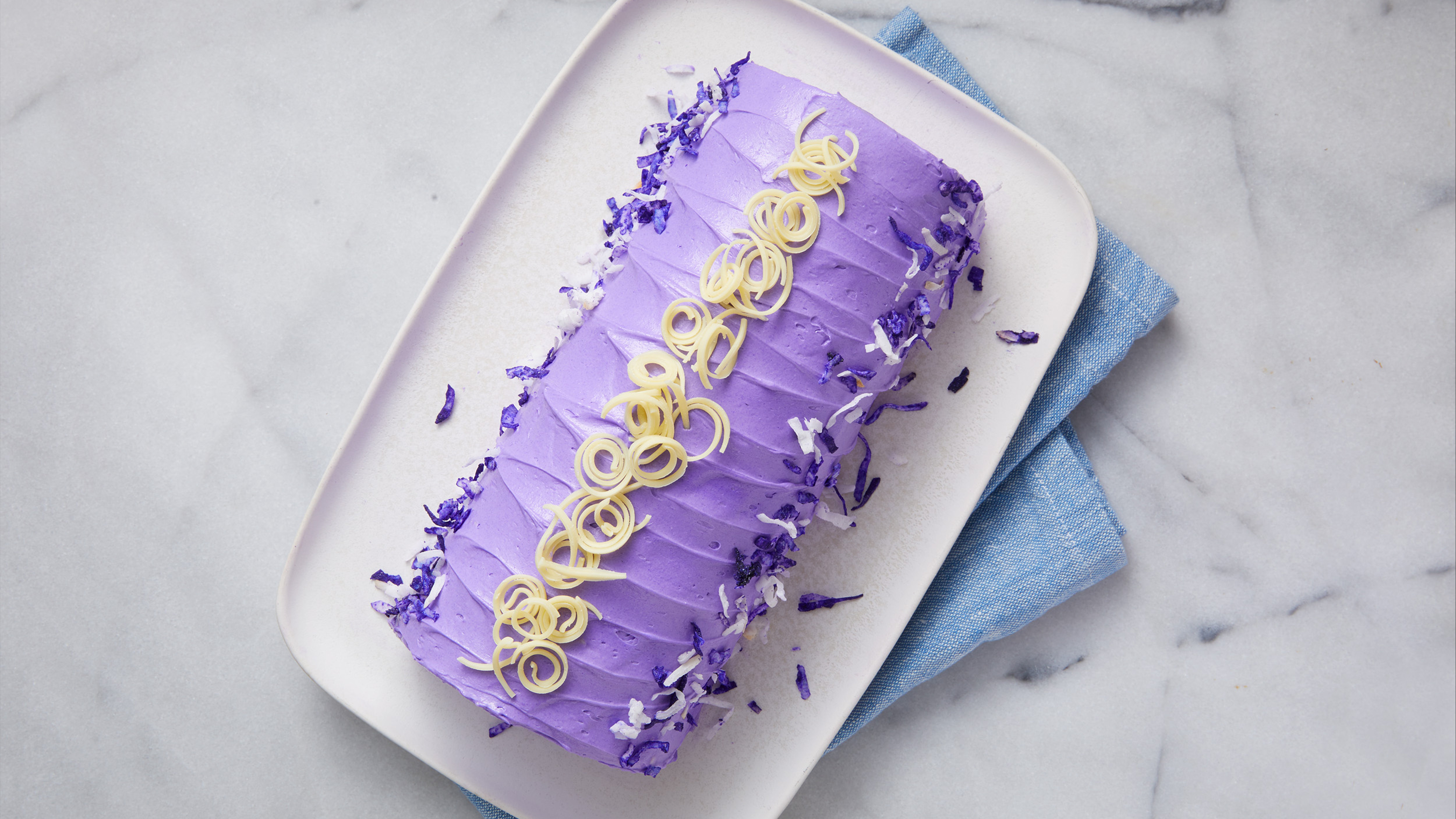 Iced Ube Roll.