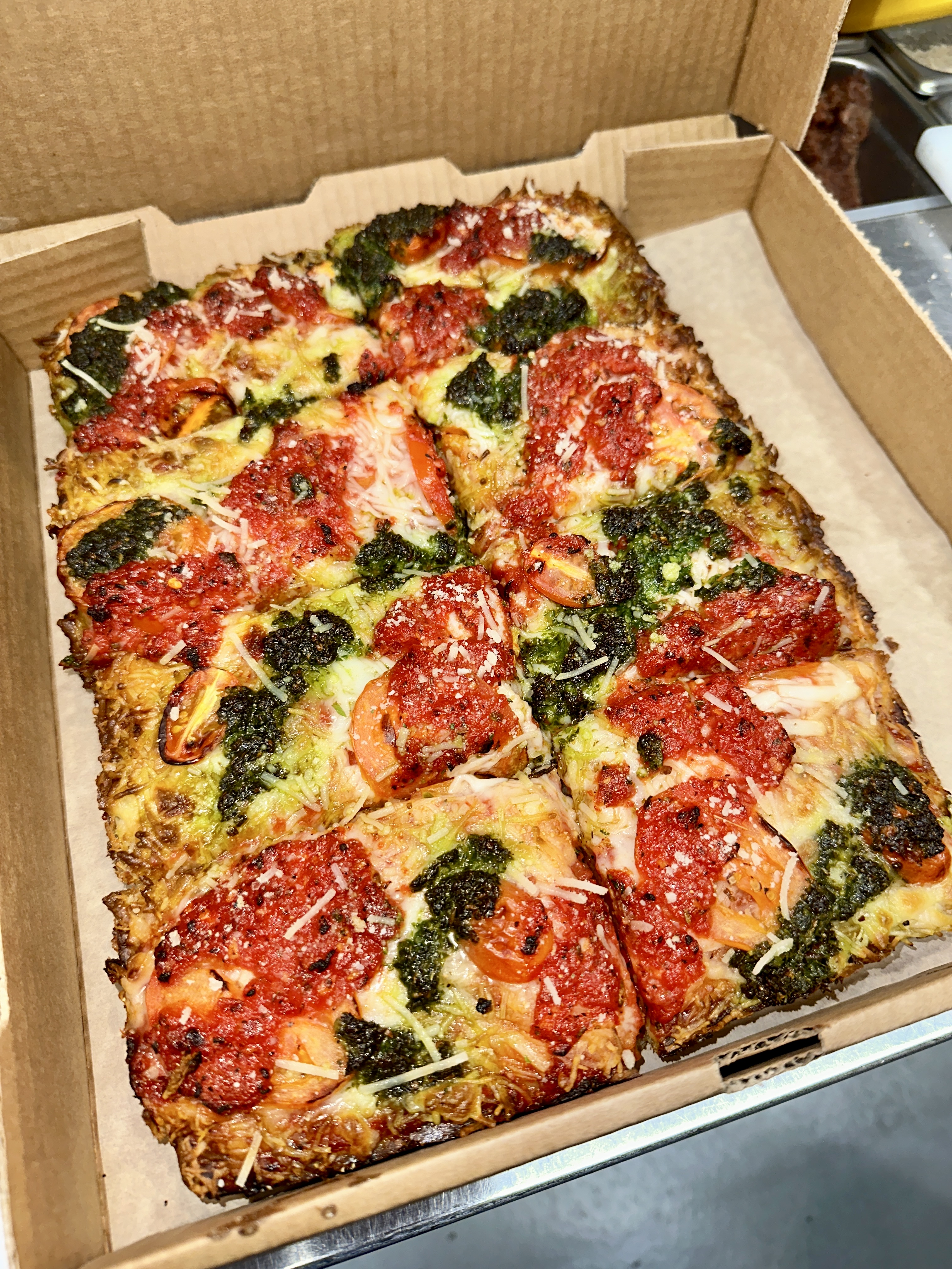 Deep Dish Margherita.