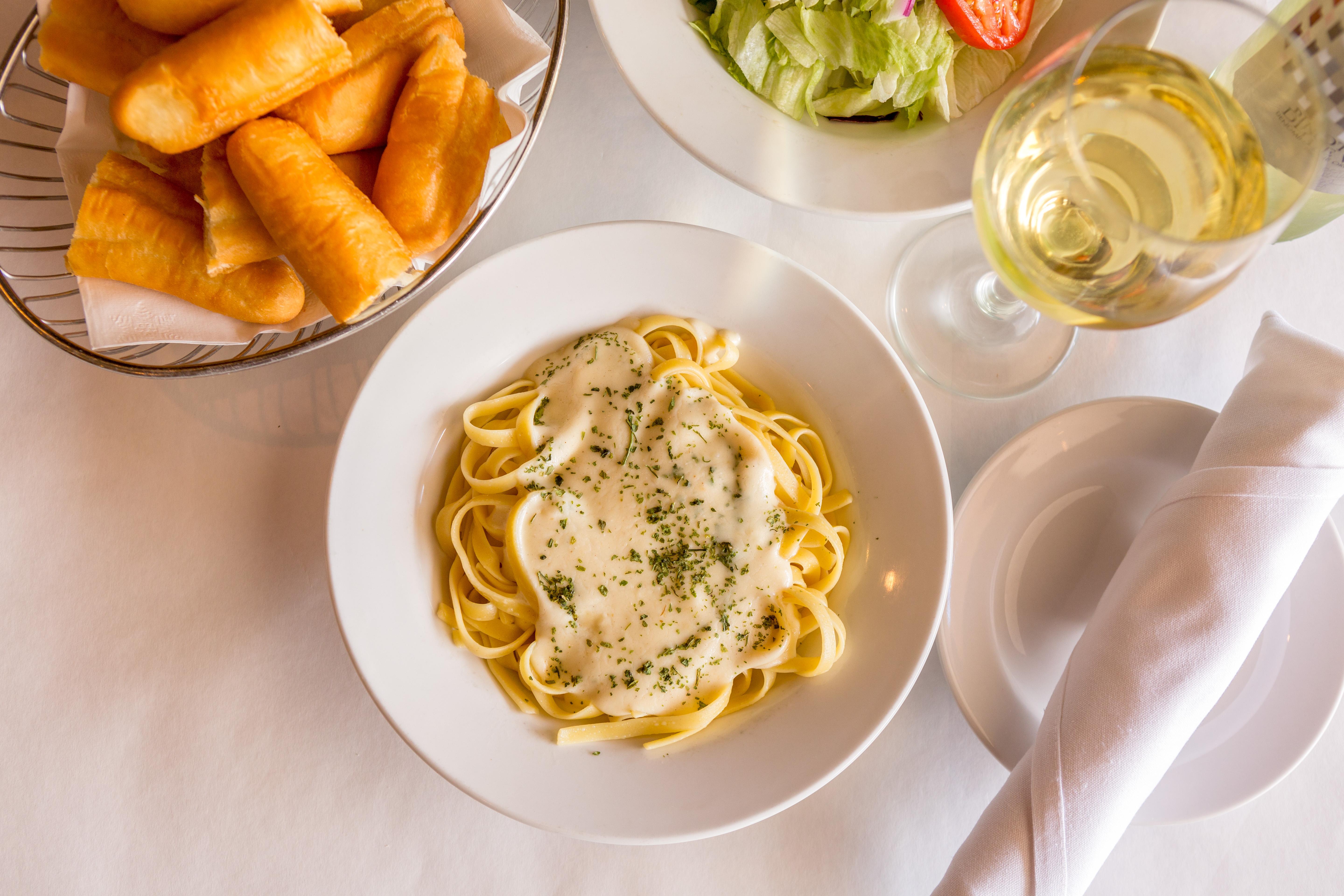 Fettuccine Alfredo.