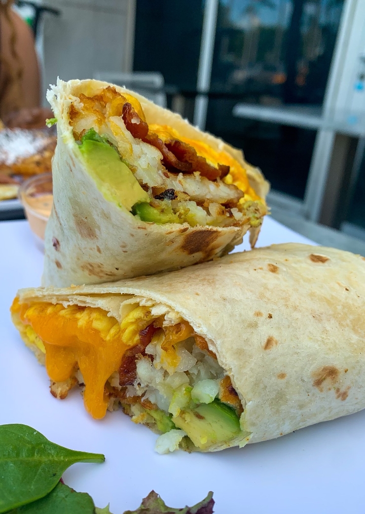 #56A Steak Breakfast Wrap.
