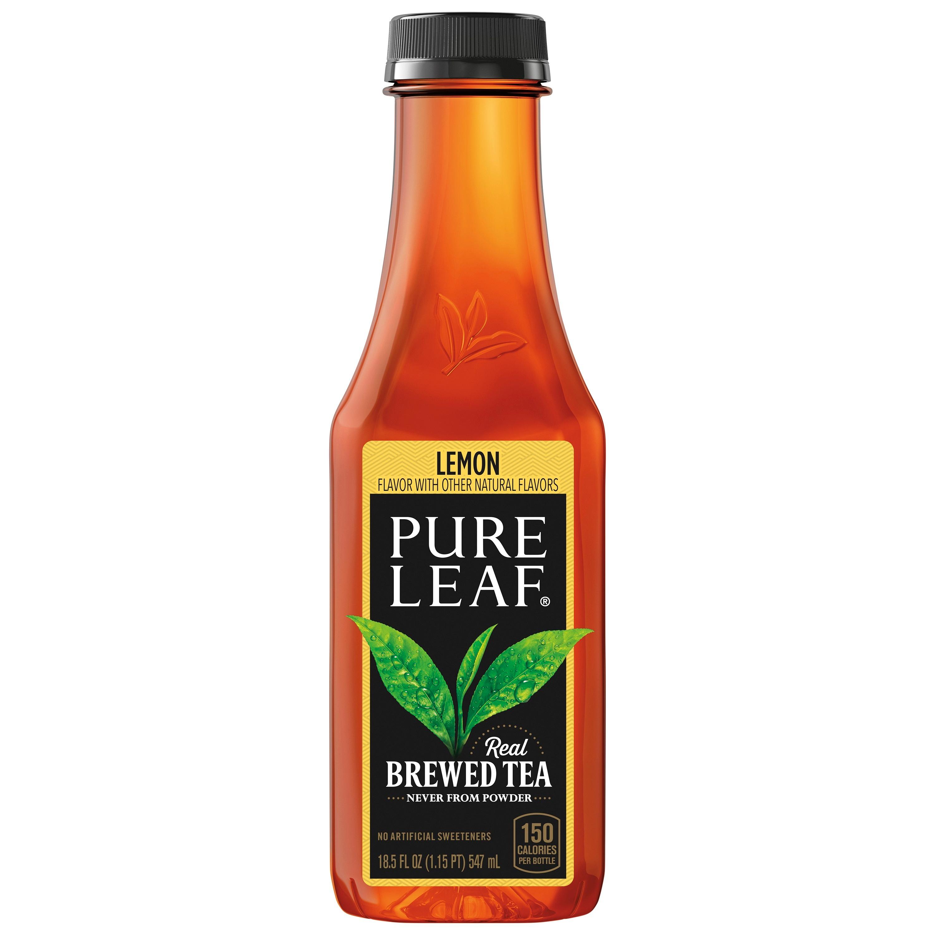 Pure Leaf Lemon Real Brewed Iced Tea 18.5 Oz Bottle.