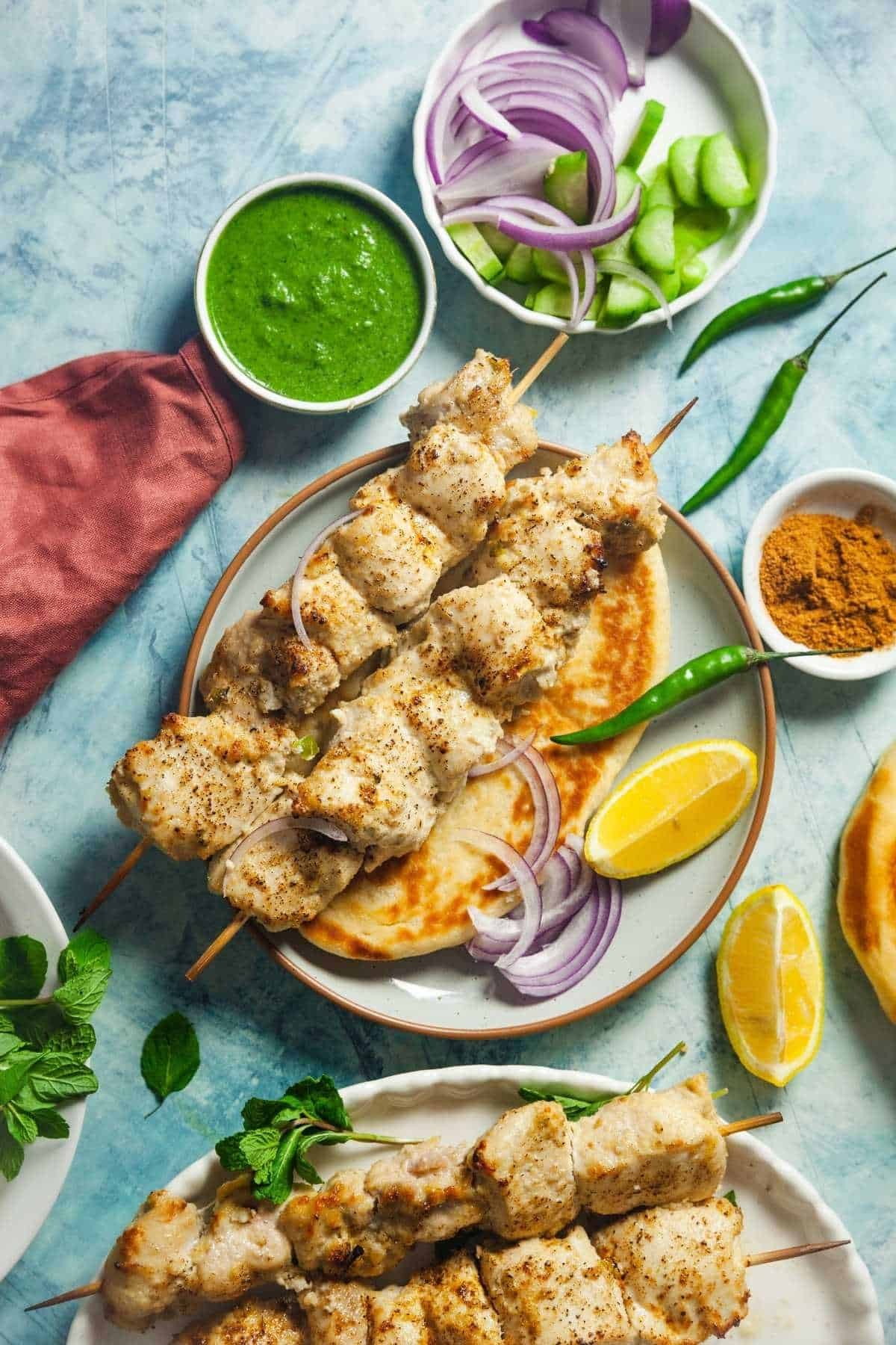 Malai Tikka Kebab.