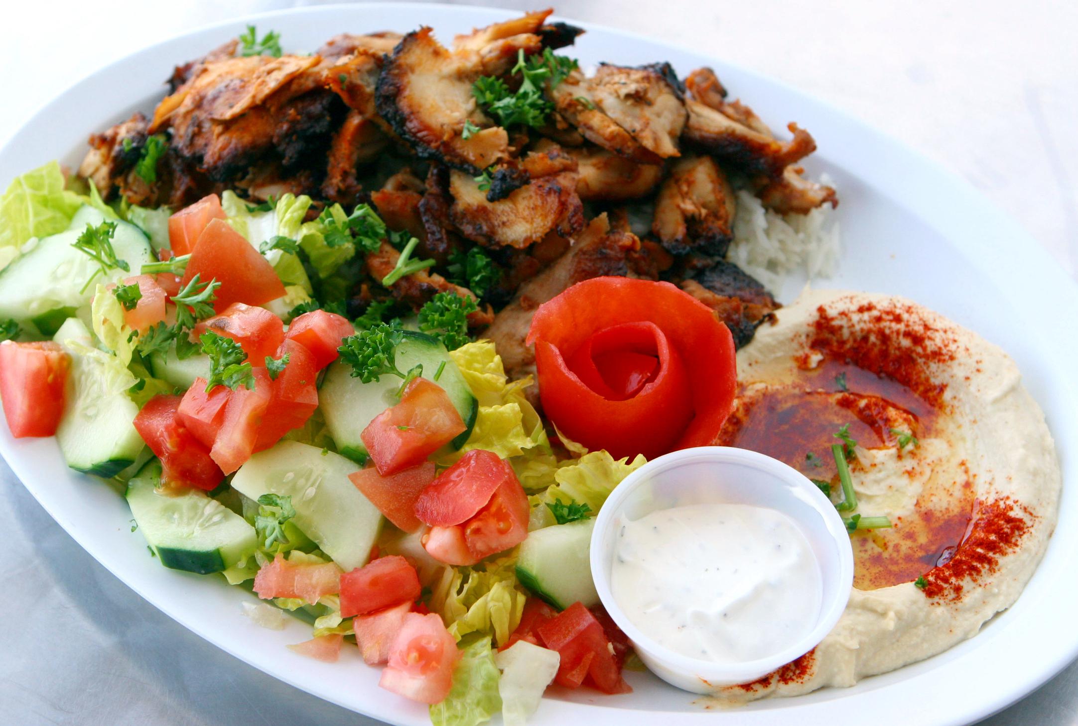 Chicken Shawarma Platter (Serves 10).