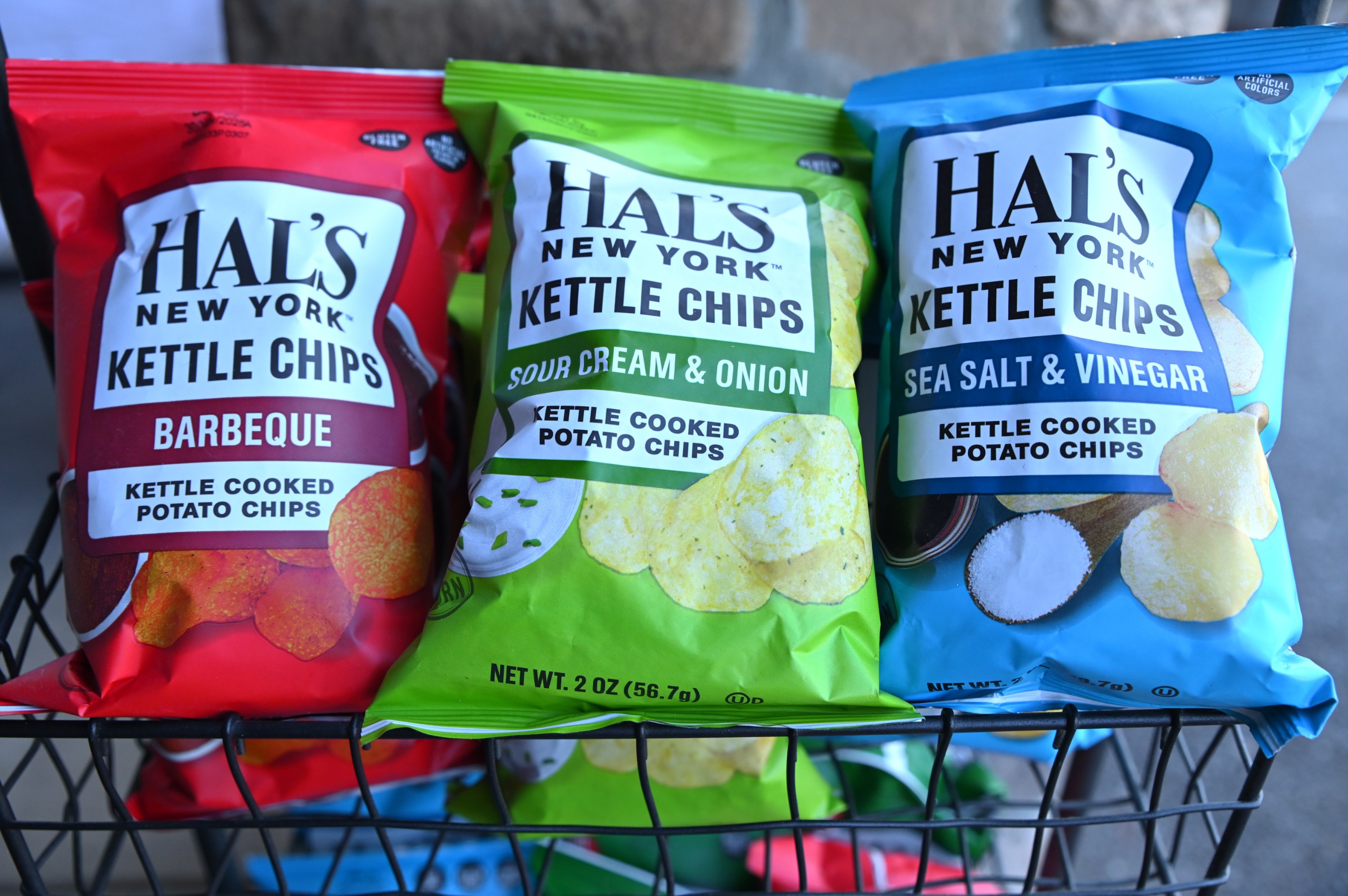Hal's New York Kettle Cooked Potato Chips.