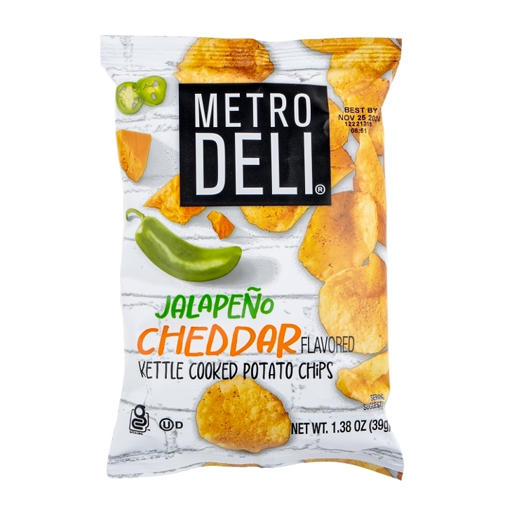 Chips [Jalapeno cheddar] Metro Deli Kettle.