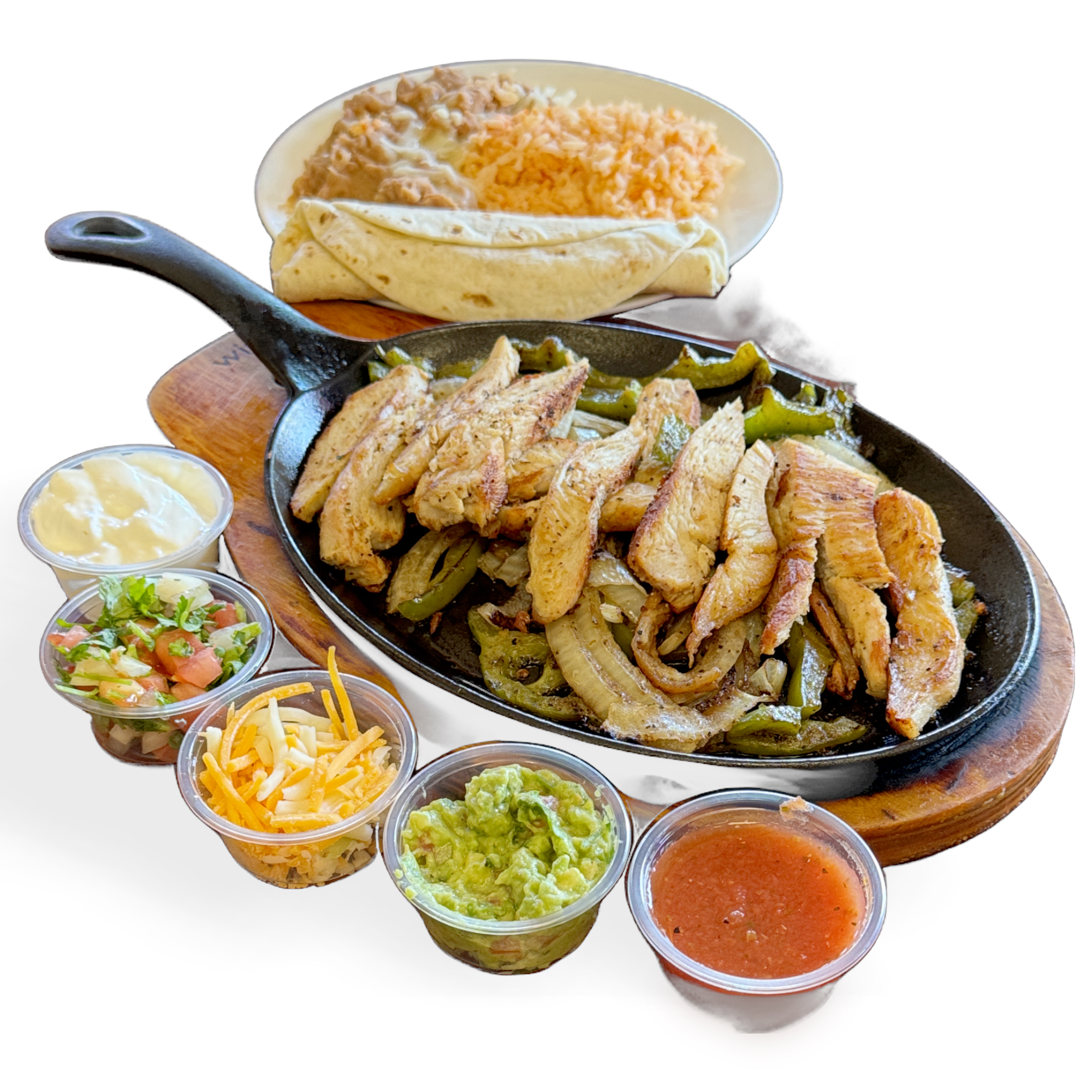 CHICKEN FAJITAS.